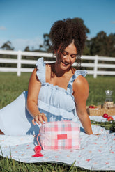 Cosmetic Case - Pink Picnic Plaid