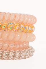 Elodie Hair Tie Set - Pink Multi