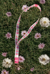 Lanyard - Pink Picnic Plaid