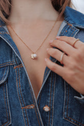 Lavinia Necklace - Gold/Pearl