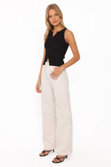 Abrand 94 Wide Leg Jeans - Vanilla