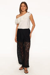 Chloe Balloon Lace Pant - Black