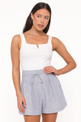 Jazzara Shorts - Blue/White Stripe