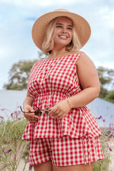 Rory Shorts - Red Gingham