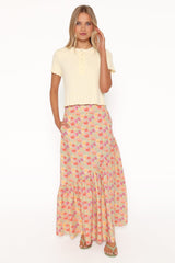 Shelbie Maxi Skirt - Sage Wildflower