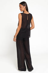 Vayla Sheer Pant - Black