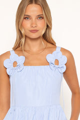 Alden Maxi Dress - Baby Blue Gingham