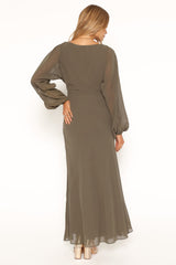 Arnica Maxi Dress - Olive Green