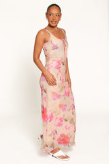 Avina Maxi Dress - Pink Floral