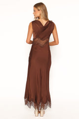 Belmont Midi Dress - Brown