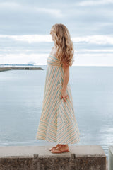 Brea Maxi Dress - Green Stripe
