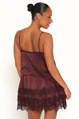 Brinley Mini Dress - Brown Polka Dot
