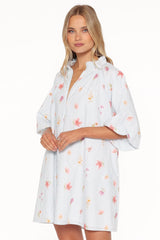 Doran Mini Dress - Blue Garden Stripe