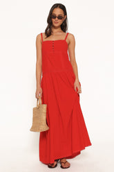 Ebonie Maxi Dress - Red