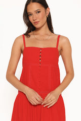 Ebonie Maxi Dress - Red
