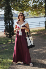 Finesse Maxi Dress - Burgundy