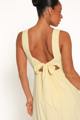 Kerrin Midi Dress - Butter Yellow