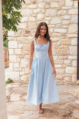 Kinslee Midi Dress - Blue
