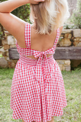 Naima Mini Dress - Red Gingham