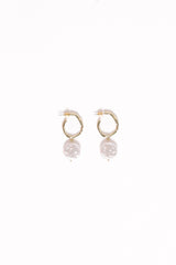 Carina Pearl Earrings - Gold
