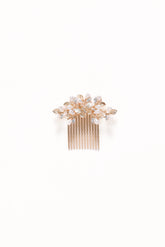 Madelaine Hair Comb - Gold/Pearl