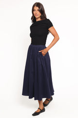 Oakley Midi Skirt - Navy