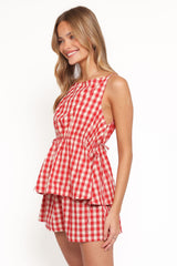 Rory Shorts - Red Gingham