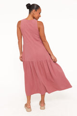 Almudena Midi Dress - Mauve