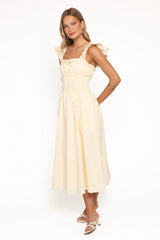 Bronte Midi Dress - Butter Yellow