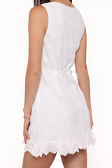 Cherish Eyelet Mini Dress - White