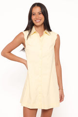 Deirdre Mini Dress - Yellow