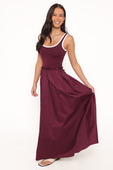 Finesse Maxi Dress - Burgundy