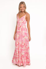 Forbes Maxi Dress - Pink Floral