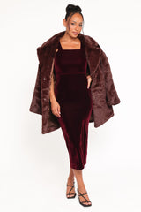 Hyatt Dress - Burgundy
