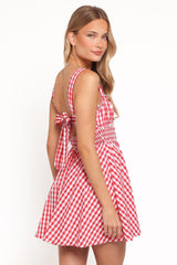 Naima Mini Dress - Red Gingham