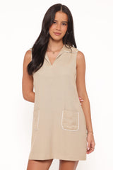 Newton Mini Dress - Taupe