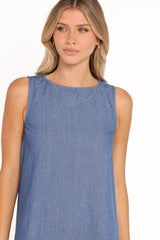 Nicklin Shift Mini Dress - Denim
