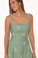 Oregon Maxi Dress - Green