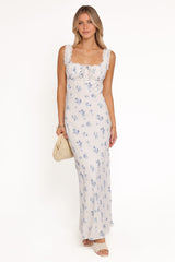 Sakara Maxi Dress - Blue Floral