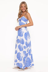 Tyla Maxi Dress - Blue Shell