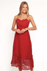 Winnie Maxi Dress - Red