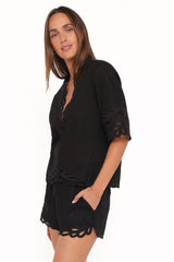 Brydie Short Set - Black