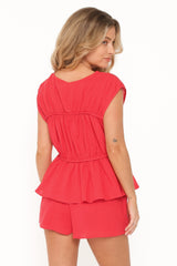 Karly Short Set - Red