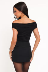 Darina Off Shoulder Top - Black