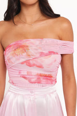Zachary One Shoulder Top - Pink