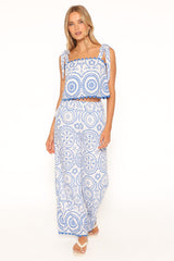 Felicia Pant Set - Blue Tile