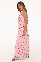Ricky Skirt Set - Pink Polka Dot