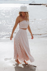 Serafina Two Piece Set - Pink/Blue Stripe