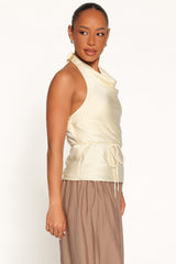 Brenn Halterneck Top - Butter Yellow