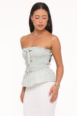 Carina Bow Top - Mint
